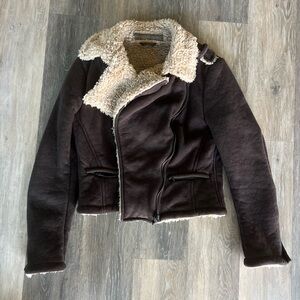 Zara Basic Tan Fleece Jacket